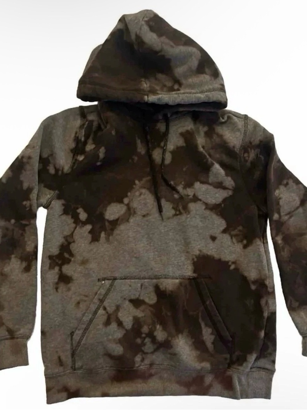 Women’s H&M Relaxed Fit Bleach Tie Dyed Hoodie Size Small